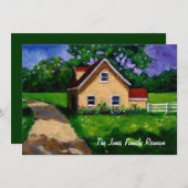 '絵画s:国のコテージ:ファミリ懇親会 招待状 (正面/裏面)