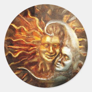 絵画s : Lunar Loves 太陽の ラウンドシール