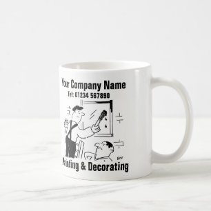 &絵画's Services Cartoon Mug コーヒーマグカップ