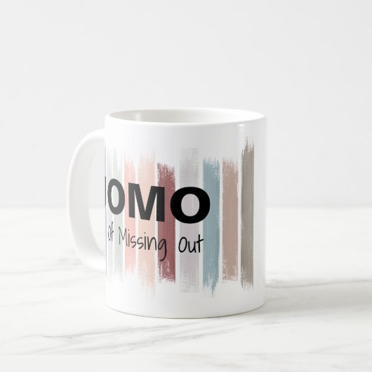 絵筆の打撃を恋しく思うことのJOMOの喜び コーヒーマグカップ (正面左)