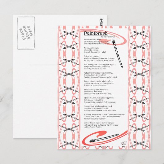 絵筆の詩 ポストカード (正面/裏面)