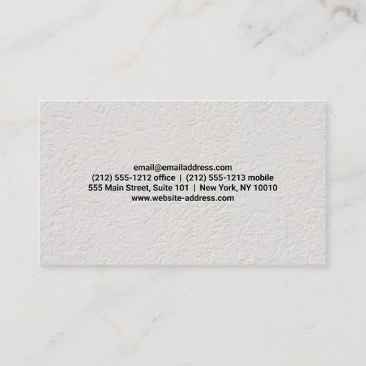 絵筆 |壁色彩の鮮やか 名刺 (裏面)