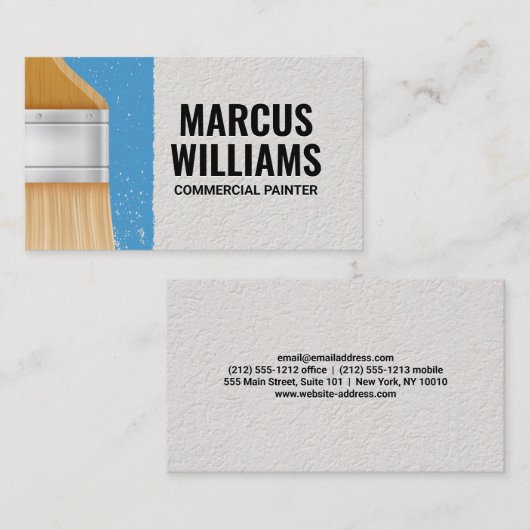 絵筆 |壁色彩の鮮やか 名刺 (正面/裏面)