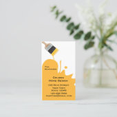 絵筆、黄色、名刺 名刺 (スタンド正面)