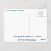 絵葉書にエジプトの女王を描く ポストカード (裏面)