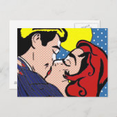 絵葉書の後を楽ポップ・アートのしく ポストカード (正面/裏面)