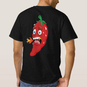 絵(え)おもしろい文字(もじ)チリ(しり)ペッパーホットソース好き Tシャツ