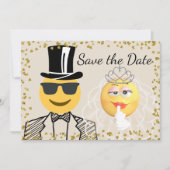 絵(え)文字(じ)の写真が日付を保存 招待状 (正面)