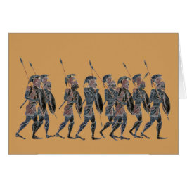 絶えず動いているPanoplyの古代ギリシャ人の重装歩兵