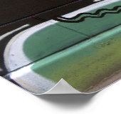 絶え最低間ない鼻炎のグラフィティに苦しむ ポスター (角)