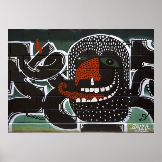 絶え最低間ない鼻炎のグラフィティに苦しむ ポスター (正面)