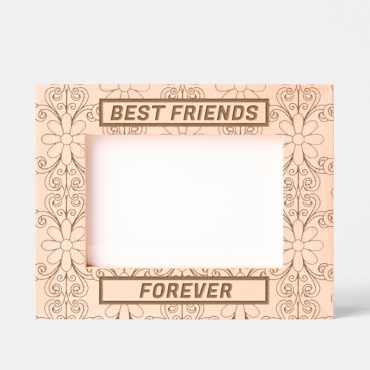 絶え最高の間なく栄える友人 レーザー彫刻フレーム (正面)