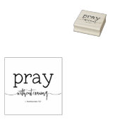 絶え祈ず、テサロニケ人1人5:17 ラバースタンプ (押印)