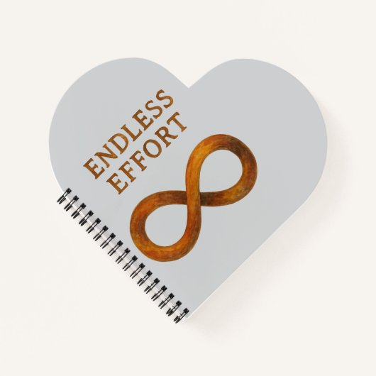 絶え間ない努力：忍耐の力 ノートブック (正面)