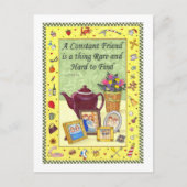 絶え間ない友感動的情はがき ポストカード (正面)