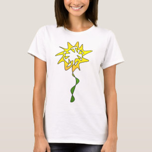絶え間ない黄色い花の芸術 Tシャツ