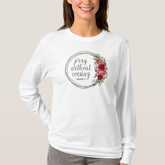 絶え間なく祈り続けよ Tシャツ (正面)