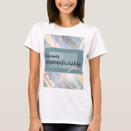 絶え間なパーソナライズされたく予測できない幾何学的 Tシャツ (正面)