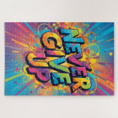 絶え間な与えいパズル – 挑戦的なカラーのジグソー ジグソーパズル (横)