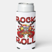 絶え間な転がいスカルのためのロック スリム缶クーラー (Seltzer裏面)