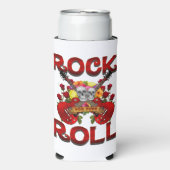 絶え間な転がいスカルのためのロック スリム缶クーラー (Seltzer正面)