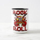 絶え間な転がいスカルのためのロック ツートーンマグカップ (中央)