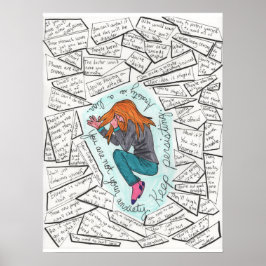 絶保続（不安） 18x24 ポスター