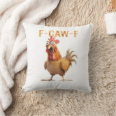 絶叫おもしろいチキンF-Caw-Fジョーク必須 クッション (ブランケット)