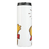 絶叫のチキンおもしろいグラフィックアート タンブラー (裏面)