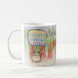 絶叫の熱気球 コーヒーマグカップ