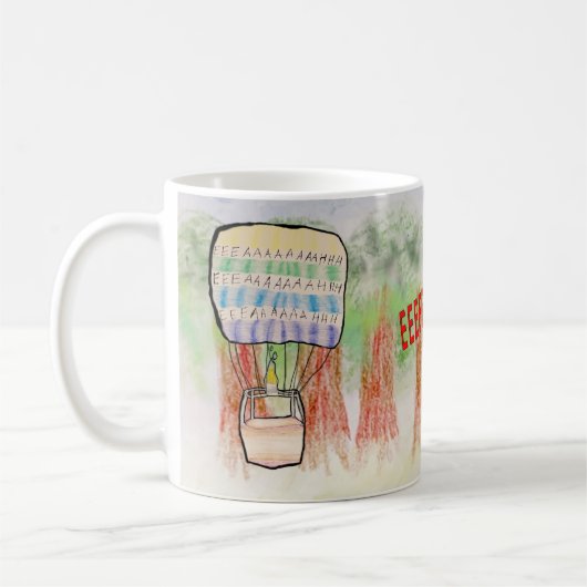 絶叫の熱気球 コーヒーマグカップ (左)