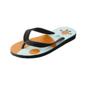 絶叫オレンジ体 キッズビーチサンダル (アングル)