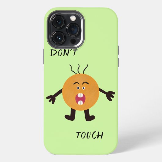 絶叫オレンジ色の男 iPhoneケース (裏面)