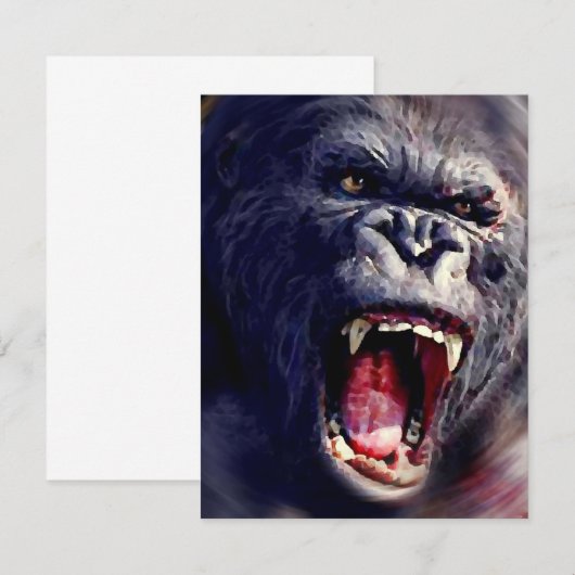 絶叫ゴリラ招待状 招待状 (正面/裏面)