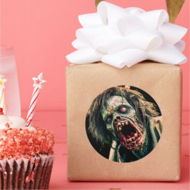 絶叫ゾンビ ラウンドシール