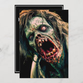 絶叫ゾンビ 招待状 (正面/裏面)