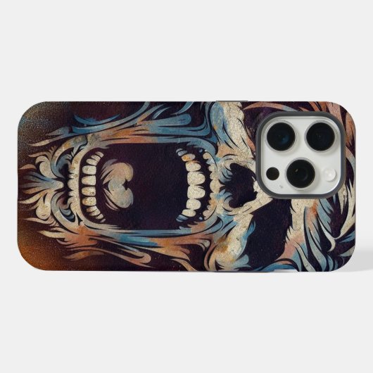 絶叫ゾンビ iPhoneケース (裏面横)