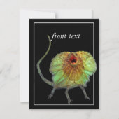 絶叫トカゲ 招待状 (正面)