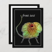 絶叫トカゲ 招待状 (正面/裏面)