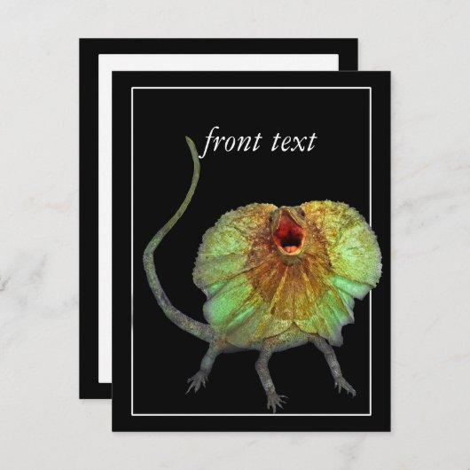 絶叫トカゲ 招待状 (正面/裏面)