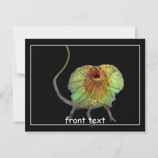 絶叫トカゲ 招待状 (正面)