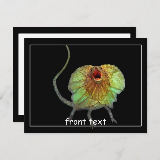 絶叫トカゲ 招待状 (正面/裏面)