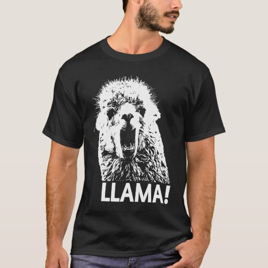 絶叫ラマのドラマアルパカ Tシャツ (正面)