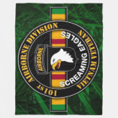 絶叫ワシ フリースブランケット (正面)