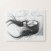 絶叫怒女鉛筆スケッチアート ジグソーパズル (横)