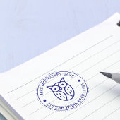 絶品ワークフクロウ先生 パーソナライズされた セルフインキングスタンプ