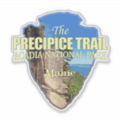 絶壁の歩道（矢印） シール (正面)