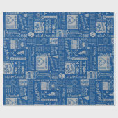 絶壁都市青のクリスマス ラッピングペーパー (フラット)