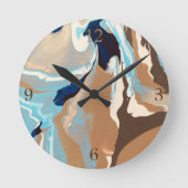 絶壁 ラウンド壁時計 (正面)