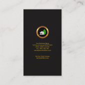 絶妙でフェイクな金ゴールドの屋根の住宅建築業者の建築 名刺 (裏面)